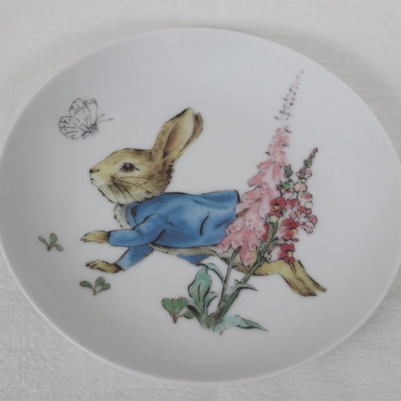 BEATRIX POTTER PETER RABBIT EASTER 4 ASSORTED APPETIZER PLATES - S/4 - NEW #D - Picture 2 of 8
